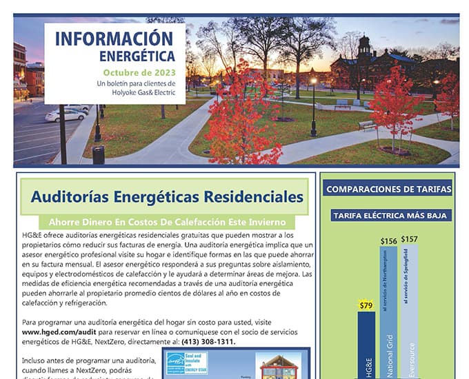 October Newsletter - Spanish Version